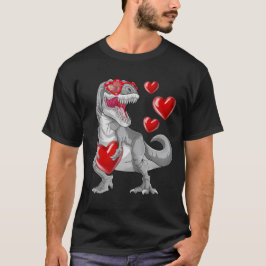 Steal Hearts Trex Dino Valentijnsdag Dinosaurus T-shirt