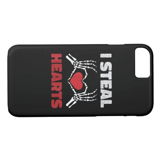 Steal Hearts Valentijnsdag Funny Skeleton Hand Case-Mate iPhone Case (Achterkant (Horizontaal))