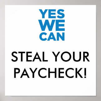 Steal je Paycheck Poster