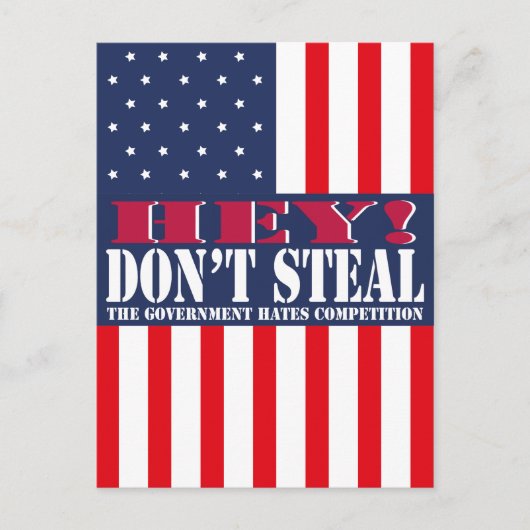 Steal niet briefkaart (Voorkant)