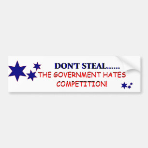Steal niet. bumpersticker