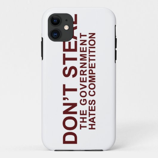 Steal niet - de overheid haat de concurrentie Case-Mate iPhone case (Achterkant)