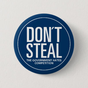 Steal niet ronde button 5,7 cm