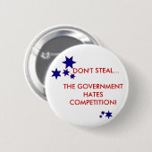 Steal niet. ronde button 5,7 cm (Voorkant /achterkant)
