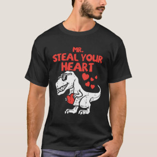 Steal Your Heart Dino Toddler Valentijnsdag Ba T-shirt