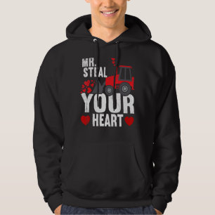 Steal Your Heart Funny Boys Kinder tractor Valent Hoodie