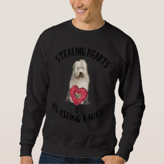 Stealing Heart Blasting Fart Old English Sheepdog  Trui