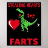Stealing Hearts And Blasting Farts T Rex Cute Todd Poster (Voorkant)