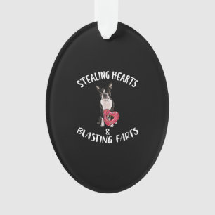 Stealing Hearts blaast naar Boston Terrier Ornament
