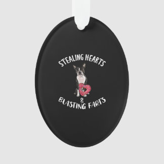 Stealing Hearts blaast naar Boston Terrier Ornament