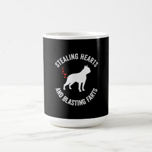 Stealing Hearts en blaast Boston Terrier Koffiemok