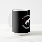 Stealing Hearts en blaast Boston Terrier Koffiemok (Voorkant links)