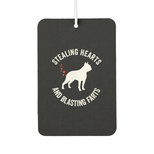 Stealing Hearts en blaast Boston Terrier Luchtverfrisser (Voorkant)