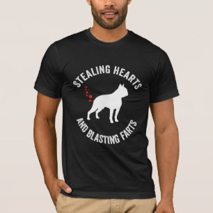 Stealing Hearts en blaast Boston Terrier T-shirt