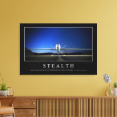 Stealth: Inspirerend prijsopgave Canvas Afdruk (Insitu (Woonkamer))