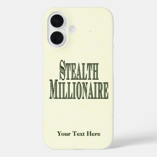 Stealth Millionaire Coque-Mate coque iphone (Verso)