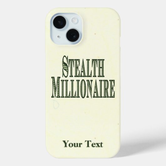 Stealth Millionaire Hoesje-Mate iPhone Case (Achterkant)