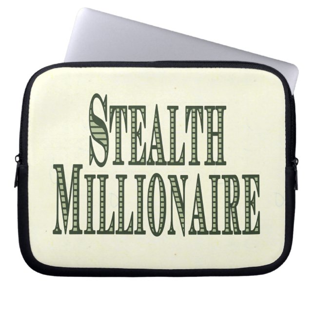 Stealth Millionaire Laptop Sleeve (Voorkant)