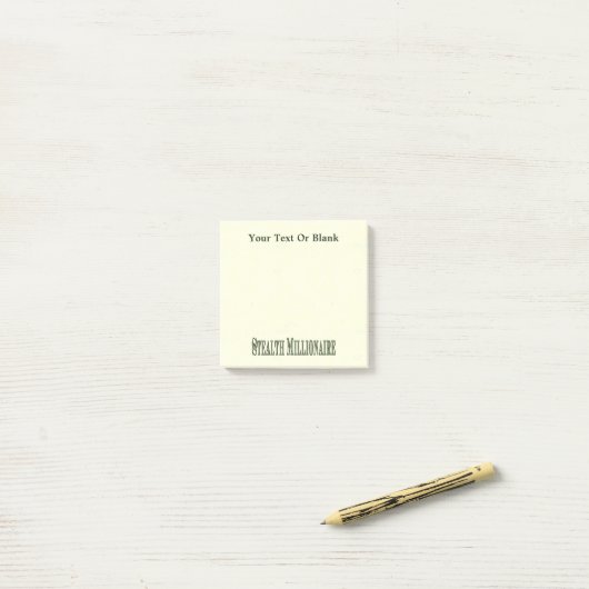 Stealth Millionaire Post-it® Notes (Op bureau)