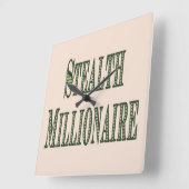 Stealth Millionaire Vierkante Klok (Hoek)