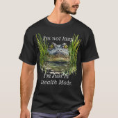 Stealth Mode Crocodile Funny T-shirt (Voorkant)