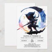 Stealthy Ninja Sword Kinderen Verjaardag Kaart (Voorkant / Achterkant)