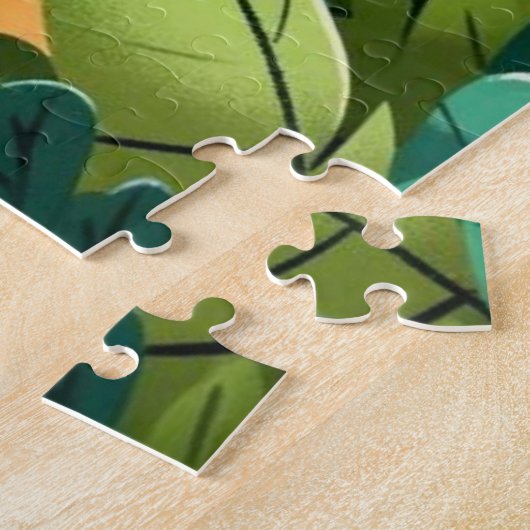 Stealthy Tiger Puzzel Legpuzzel (Zijkant)