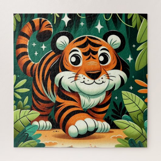 Stealthy Tiger Puzzel Legpuzzel (Verticaal)