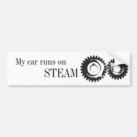 Steam Car Bumpersticker (Voorkant)