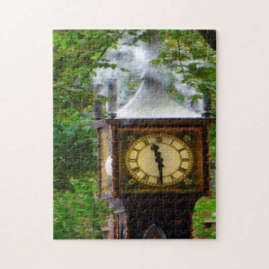 Steam Clock Vancouver. Legpuzzel (Verticaal)