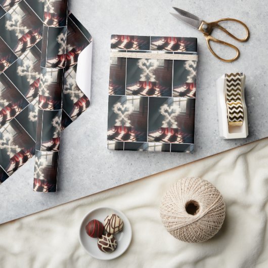 Steam Coffee Hearts Cadeaupapier (Crafts)