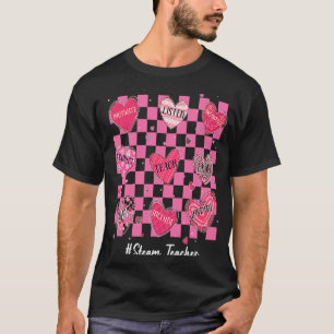 STEAM Docent Hart Leren Liefde Inspireren Vrouwen T-shirt