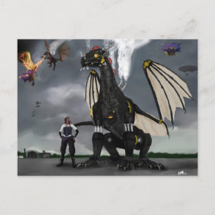 Steam Dragon Wars Briefkaart