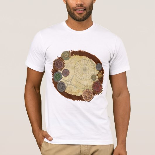 Steam Elegance Steampunk Mixed Media T-shirt (Voorkant)