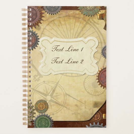 Steam Elegance Steampunk Planner (Voorkant)