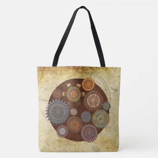 Steam Elegance Steampunk Tote Bag (Voorkant)