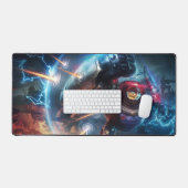 Steam Golem Jeu Bureau Mat | Carte personnalisée (Clavier et souris)