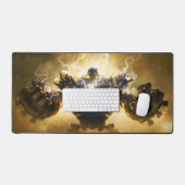 Steam Golem Jeu Bureau Mat | Carte personnalisée (Clavier et souris)