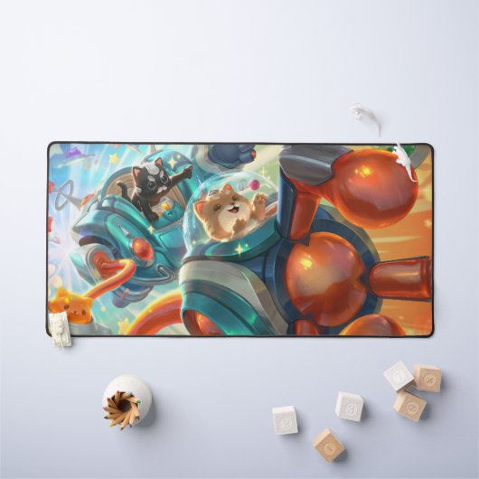 Steam Golem Jeu Bureau Mat | Carte personnalisée (Tableau pour enfants)