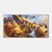 Steam Golem Jeu Bureau Mat | Carte personnalisée (Recto)