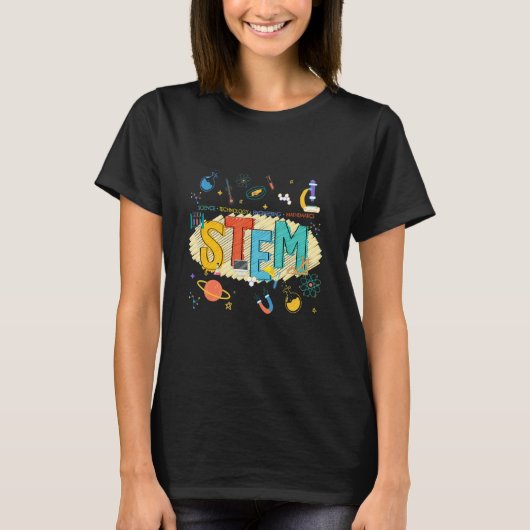 Steam Learning Crew Stem Teachers Stem To School T-shirt (Voorkant)