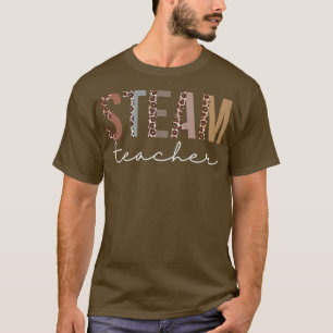 STEAM-leraar Lopard-waardering grappig voor vrouwe T-shirt