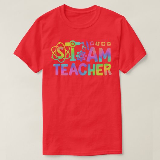 STEAM-leraar terug naar school STEM Science Techno T-shirt (Design voorkant)