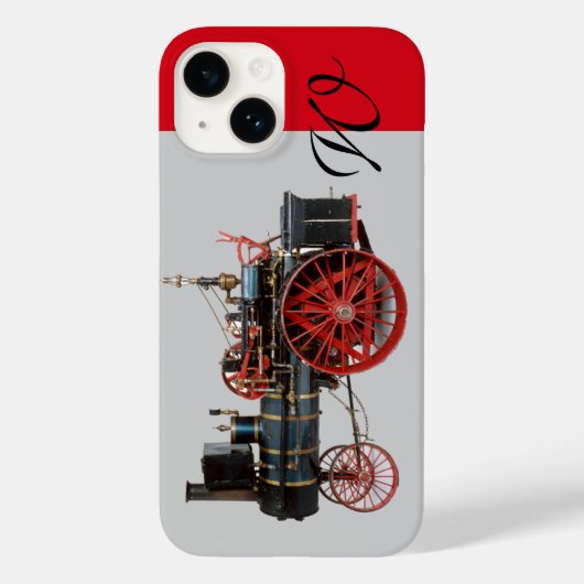  STEAM LOCOMOTIEF MONOGRAM Case-Mate iPhone CASE (Achterkant)