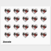 STEAM LOCOMOTIVE HEART MONOGRAM HART STICKER (Vel)