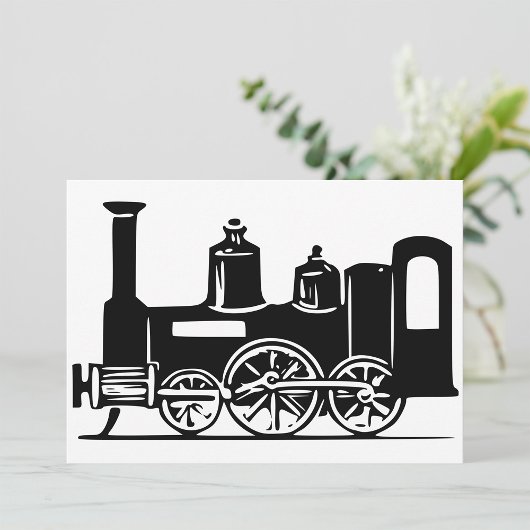 Steam Locomotive Invitations