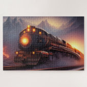 Steam Locomotive Jigzaag Puzzle Legpuzzel (Horizontaal)