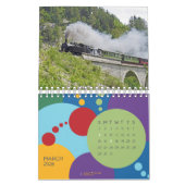 Steam Locomotive Modèle Calendrier 2023 (Mar 2026)