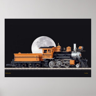 Steam Locomotive Mogule Poster