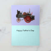  STEAM LOCOMOTIVE MUSICAL VADERDAG KAART (Binnen)